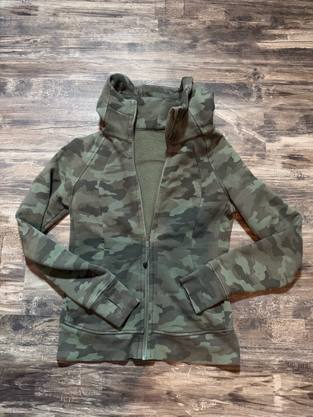 Lululemon Camo Zip-Up Scuba Jacket